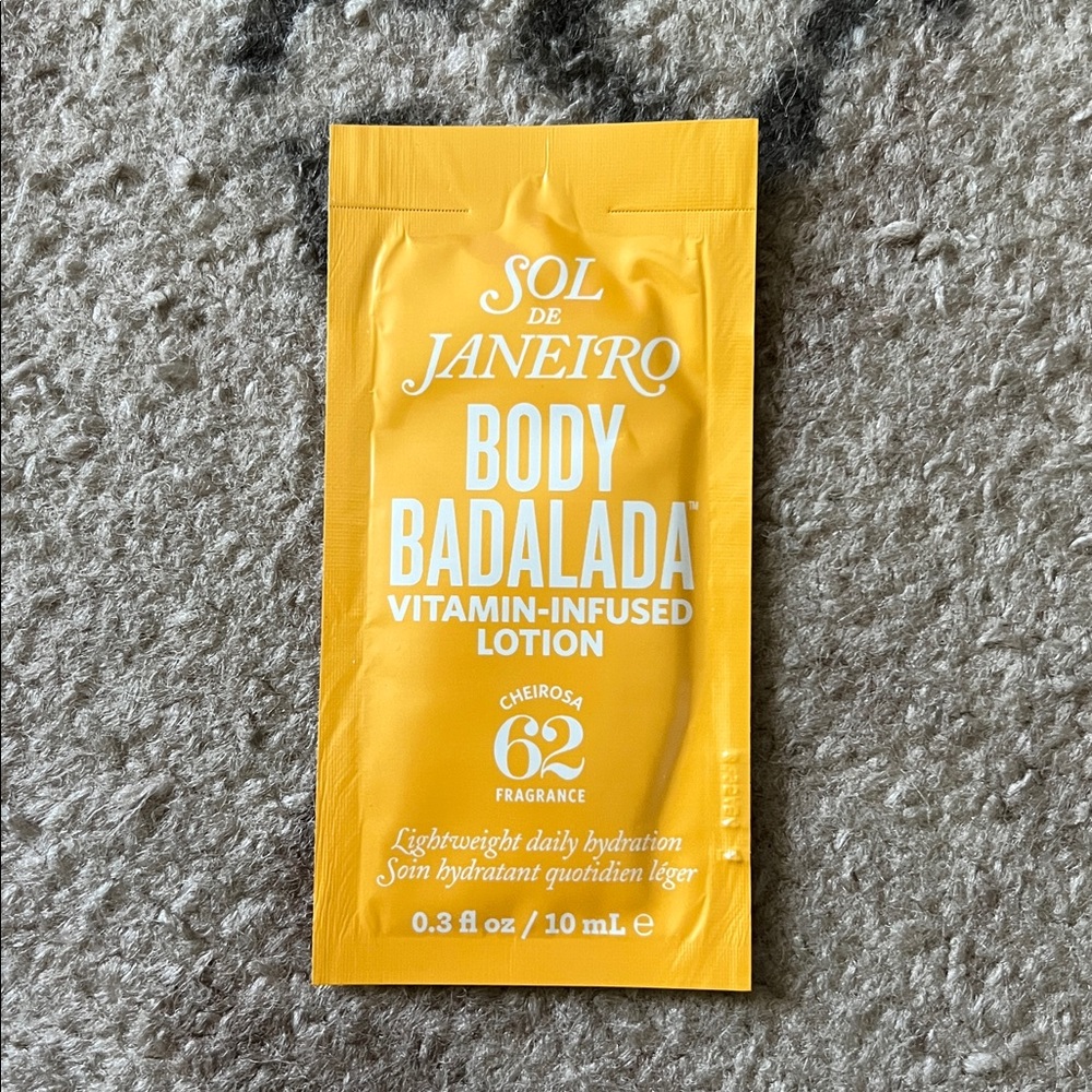🆓🌟FREE W/$25 BUNDLE🌟🆓 SOL DE JANEIRO Body Badalada Lotion Trial Sample Size